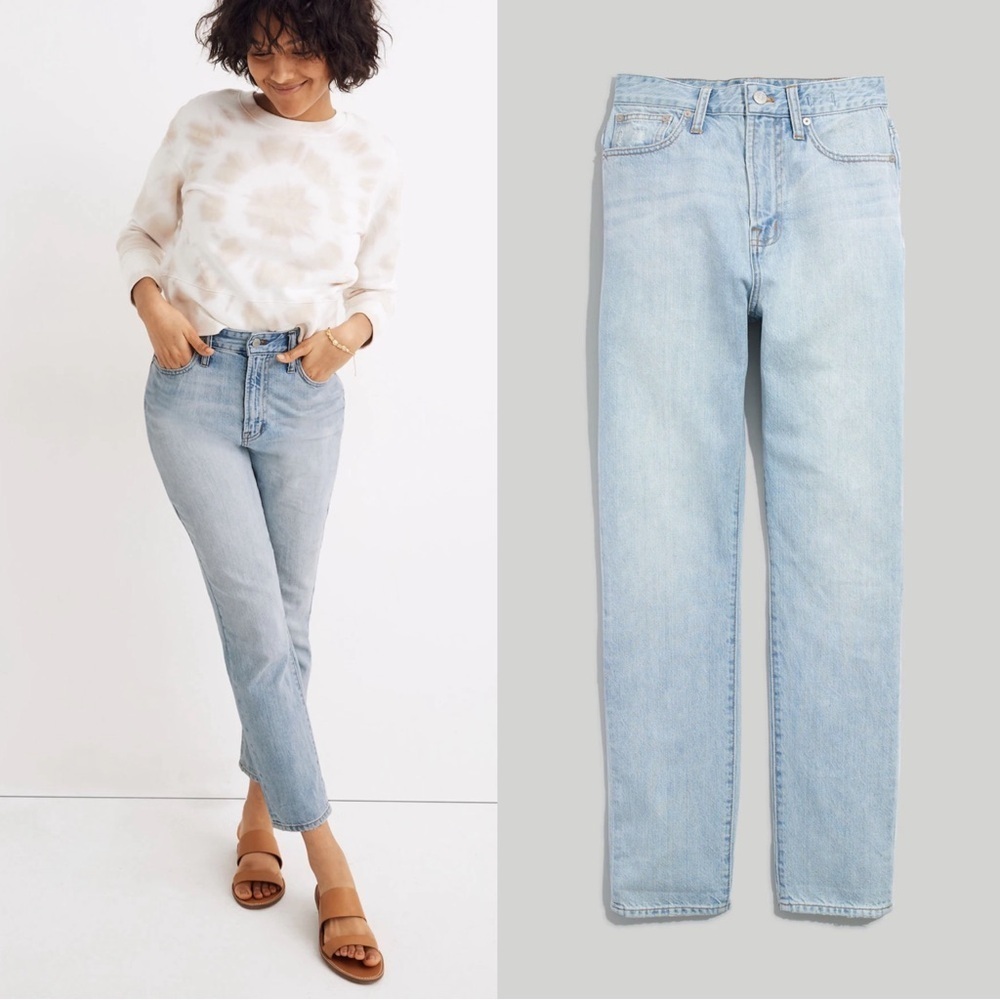 Madewell • The Curvy Perfect Vintage Jean in Fitzgerald Wash light mom high rise